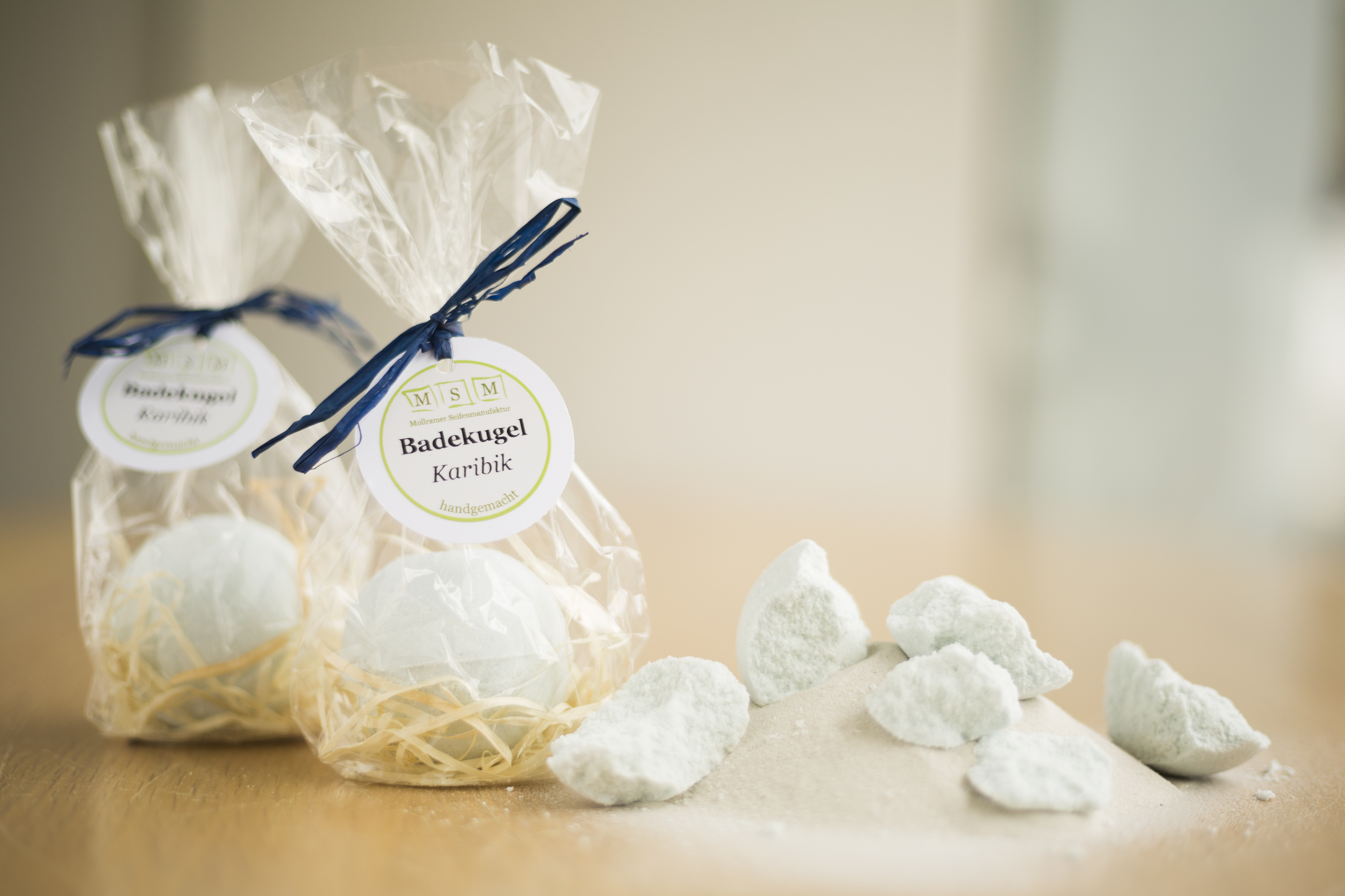 Badekugeln verpackt